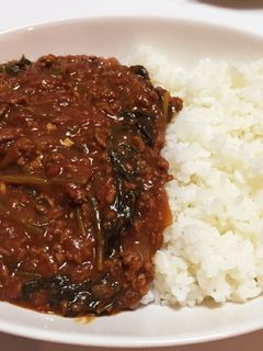 トマト缶でほうれん草のキーマカレー-レシピのメイン写真