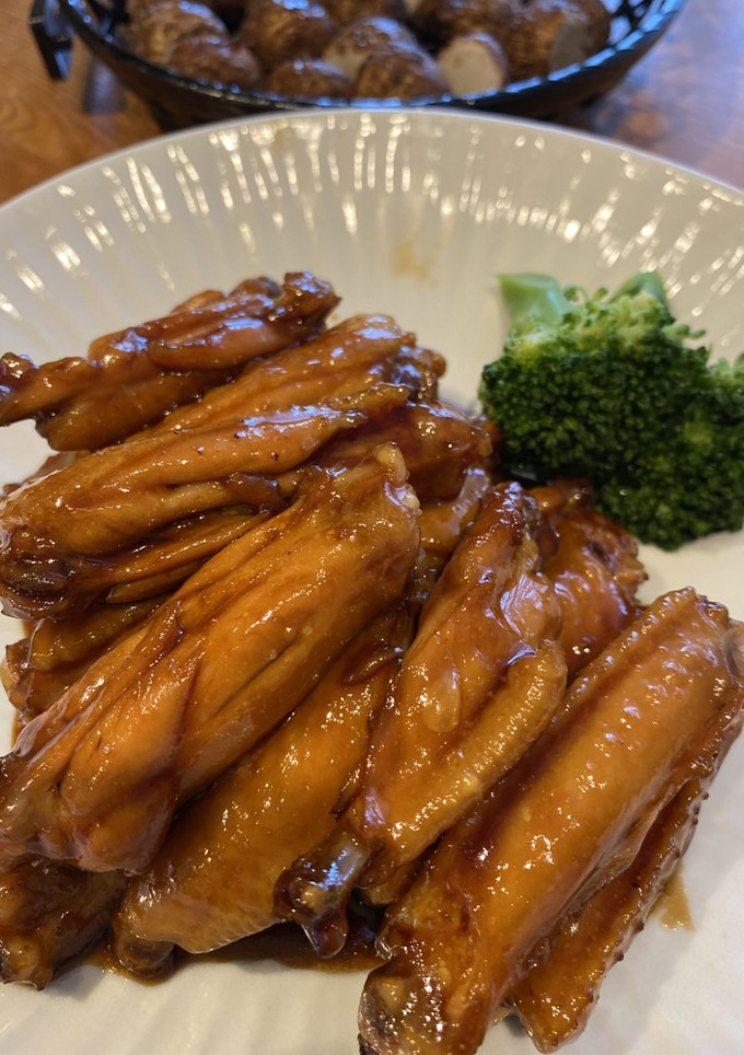 簡単！とっても美味しい手羽中の甘辛煮♫-レシピのメイン写真