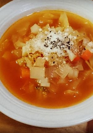 たっぷり野菜☆超簡単!ミネストローネ-レシピのメイン写真