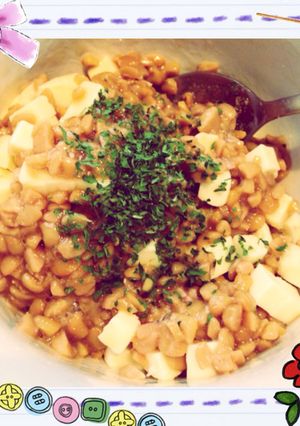 懐かしい♡給食で食べた納豆チーズ！-レシピのメイン写真