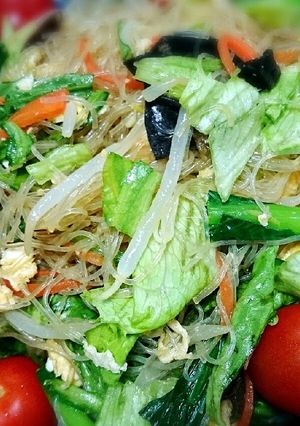 野菜たっぷりちょっぴり贅沢中華サラダ-レシピのメイン写真
