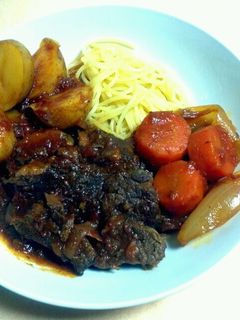 家庭料理アメリカンビーフのワイン煮込み-レシピのメイン写真