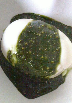 豆腐のプリン風 黒みつ抹茶ソースがけ-レシピのメイン写真