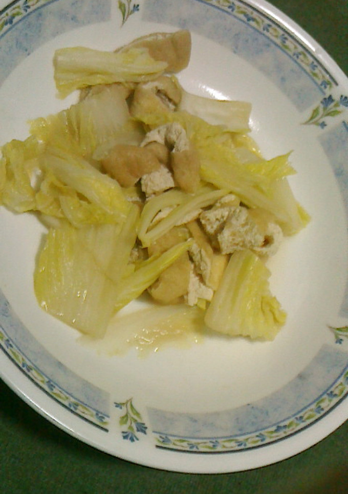 白菜とあぶらげの煮びたし-レシピのメイン写真