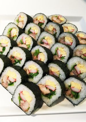 レモンと生姜香る☆照り焼きチキン巻き寿司-レシピのメイン写真