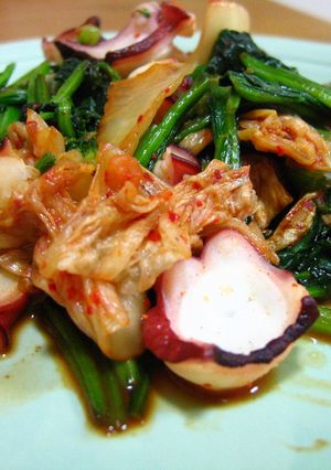 ぱぱっと簡単☆たこキムチ炒め-レシピのメイン写真