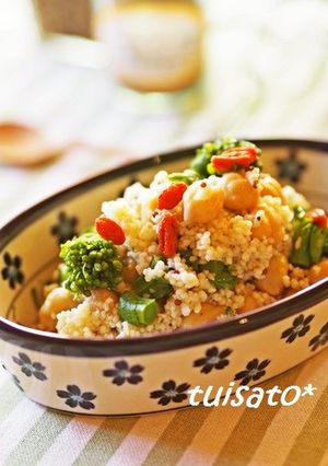 ＊菜の花＆ひよこ豆のクスクス＊-レシピのメイン写真