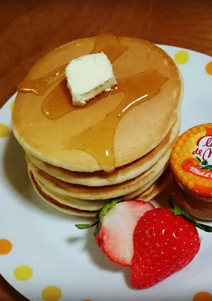 ふわほわパンケーキ♪HMを使って☆-レシピのメイン写真