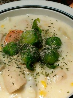 芽キャベツのクリームシチュー。里芋入り!-レシピのメイン写真