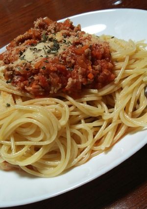 簡単ミートパスタ♪*゚-レシピのメイン写真