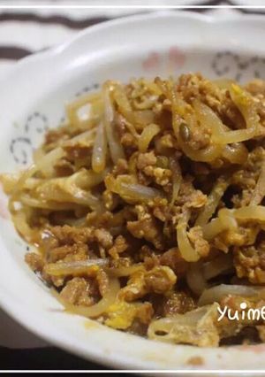 ✾材料3つ♡簡単もやしのひき肉炒め✾-レシピのメイン写真