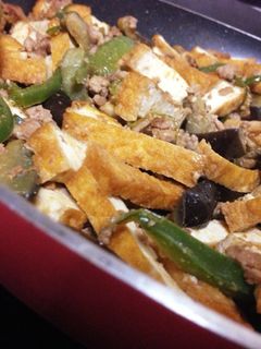 麻婆茄子風厚揚げ炒め-レシピのメイン写真