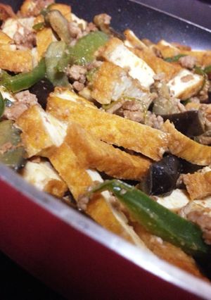 麻婆茄子風厚揚げ炒め-レシピのメイン写真