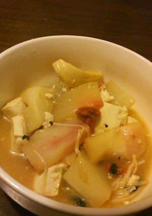 大根とかぶの豆板醤煮-レシピのメイン写真