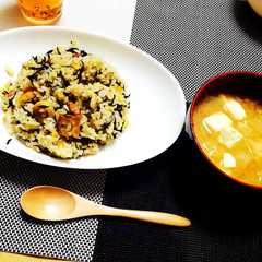 ひじきの煮物で栄養満点！卵炒飯♡-レシピのメイン写真