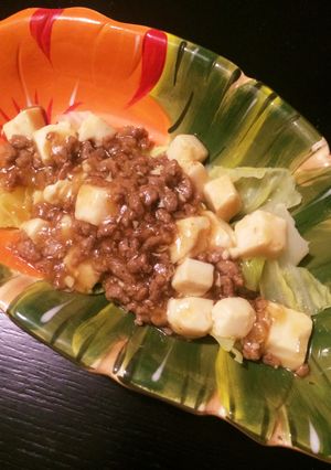 キャベツにとろ〜り肉豆腐のせ♪-レシピのメイン写真