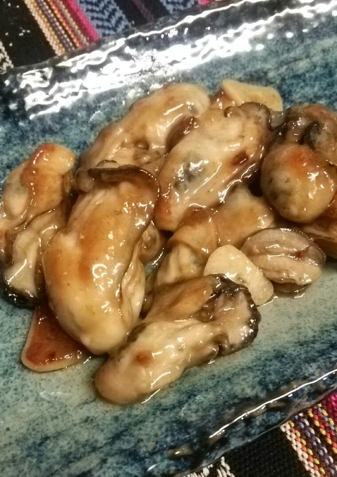 牡蠣のにんにく炒め♪-レシピのメイン写真