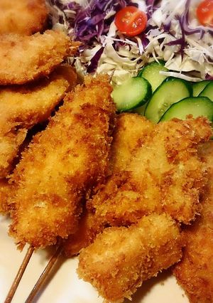 塩レモンタルタルで食べる鶏の串あげ！-レシピのメイン写真