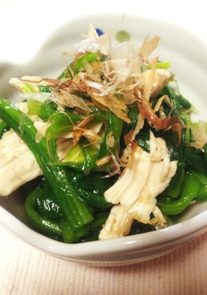 ほうれん草と鶏胸肉のおひたし-レシピのメイン写真