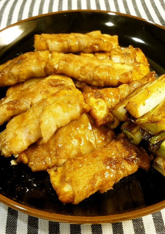 簡単！厚揚げのマキマキ焼き-レシピのメイン写真