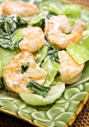 パパッと♪えびと青梗菜のマヨ炒め-レシピのメイン写真