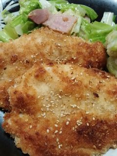 簡単♪鶏ささみチーズとゴマのパン粉焼き-レシピのメイン写真