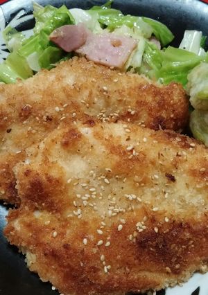 簡単♪鶏ささみチーズとゴマのパン粉焼き-レシピのメイン写真