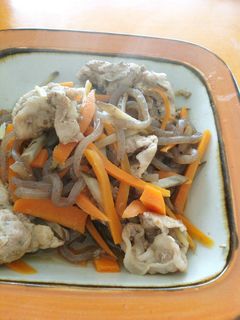 豚肉入りきんぴら炒め-レシピのメイン写真