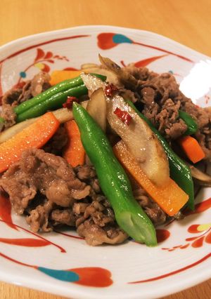 シャキシャキ根菜と牛肉のピリ辛炒め-レシピのメイン写真