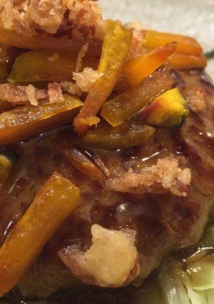 かぼちゃのやわらかハンバーグ-レシピのメイン写真