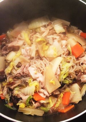 簡単過ぎ☆きのこと野菜と豚肉のごった煮-レシピのメイン写真