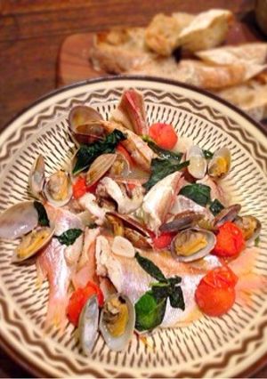 簡単白身魚のアクアパッツァ-レシピのメイン写真