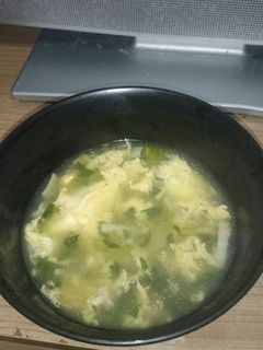 おもいつき小松菜エビ玉子とじスープ-レシピのメイン写真