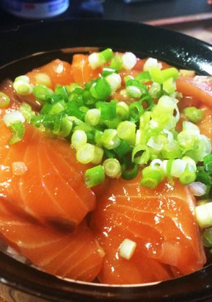 サーモン丼-レシピのメイン写真