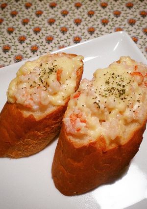 万能☺お洒落に海老ﾊﾟﾝ-レシピのメイン写真