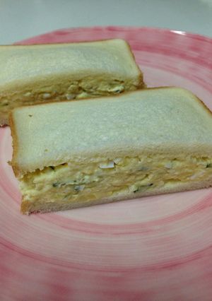なめらかポテトに焼きたらこONサンド-レシピのメイン写真
