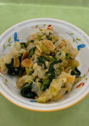 ≪学校給食≫アーモンドあえ-レシピのメイン写真