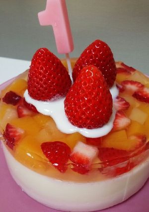 1歳の誕生日に ゼリーケーキ♡-レシピのメイン写真