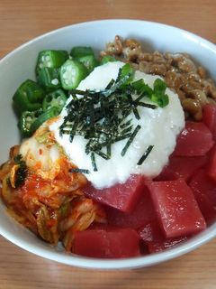 簡単ヘルシーネバネバ丼-レシピのメイン写真