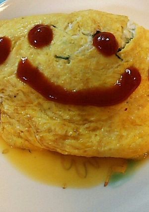 水菜とハムとチーズのオムレツ-レシピのメイン写真