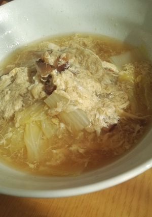 白菜とたまごの食べるスープ-レシピのメイン写真