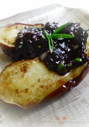 なすの焼いたん♪ねぎ味噌和え-レシピのメイン写真