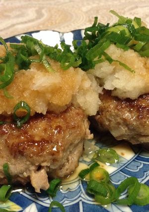 れんこんの和風ハンバーグ、おろしポン酢で-レシピのメイン写真