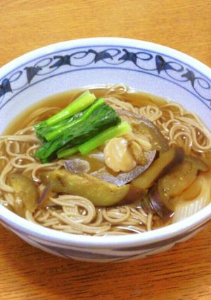 ホッとする味♪茄子の蕎麦-レシピのメイン写真