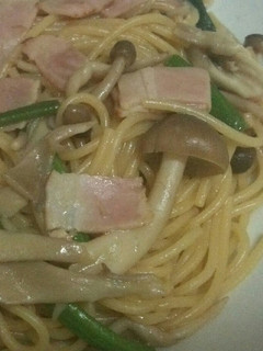 きのベーほうれん草のバター醤油パスタ♡-レシピのメイン写真