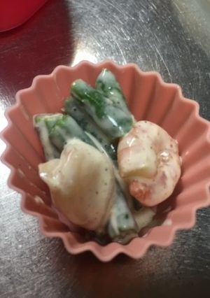 いんげんイカえびレンジψ(｀∇´)ψマヨ-レシピのメイン写真