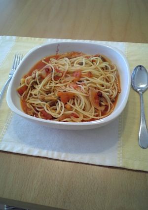 本場の味？！あさりのトマトソースパスタ-レシピのメイン写真