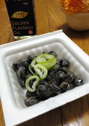 アマニ油入り黒豆納豆☆麺つゆわさび風味☆-レシピのメイン写真