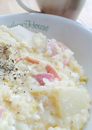 残り物で簡単チーズリゾット風-レシピのメイン写真