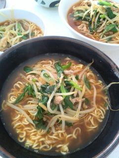 もやしと長ネギ炒めラーメン-レシピのメイン写真